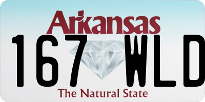 AR license plate 167WLD