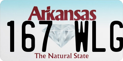 AR license plate 167WLG