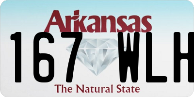 AR license plate 167WLH