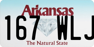 AR license plate 167WLJ