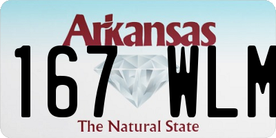 AR license plate 167WLM