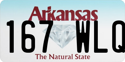 AR license plate 167WLQ
