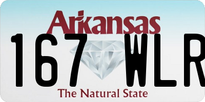 AR license plate 167WLR