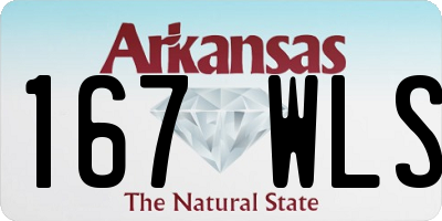 AR license plate 167WLS