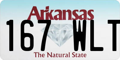 AR license plate 167WLT
