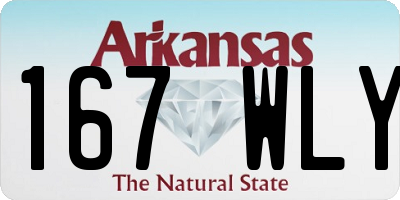 AR license plate 167WLY