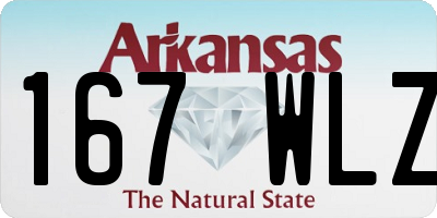 AR license plate 167WLZ