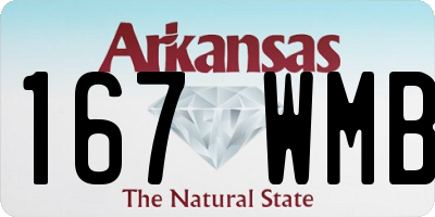 AR license plate 167WMB