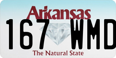 AR license plate 167WMD