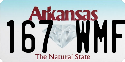 AR license plate 167WMF