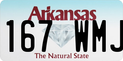 AR license plate 167WMJ