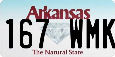 AR license plate 167WMK