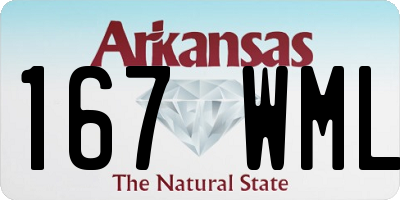 AR license plate 167WML