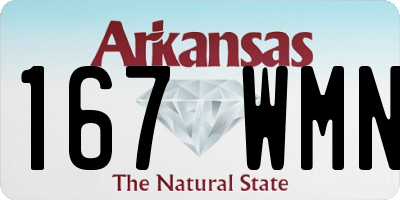 AR license plate 167WMN