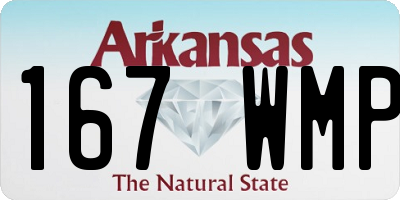 AR license plate 167WMP