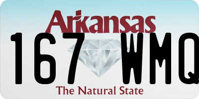 AR license plate 167WMQ