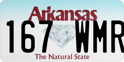 AR license plate 167WMR