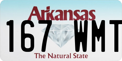AR license plate 167WMT