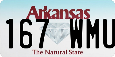 AR license plate 167WMU