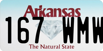 AR license plate 167WMW