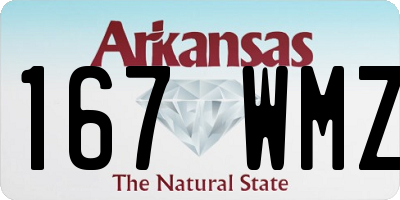 AR license plate 167WMZ