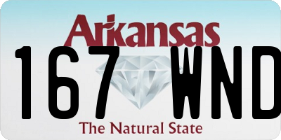 AR license plate 167WND