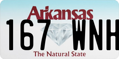 AR license plate 167WNH