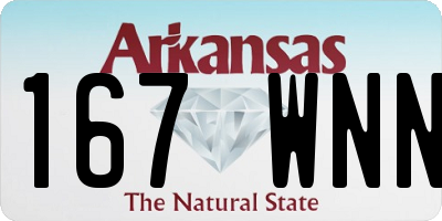 AR license plate 167WNN