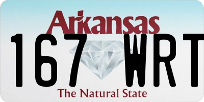 AR license plate 167WRT