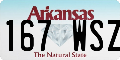 AR license plate 167WSZ
