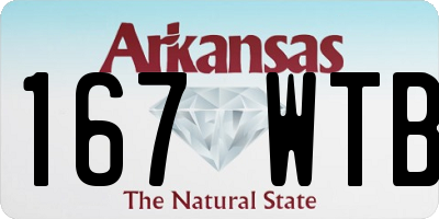 AR license plate 167WTB