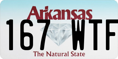 AR license plate 167WTF