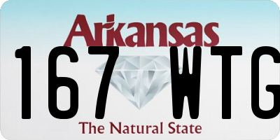 AR license plate 167WTG