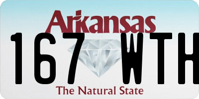 AR license plate 167WTH