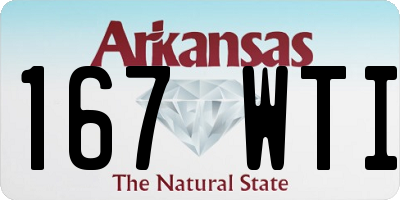 AR license plate 167WTI
