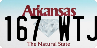 AR license plate 167WTJ