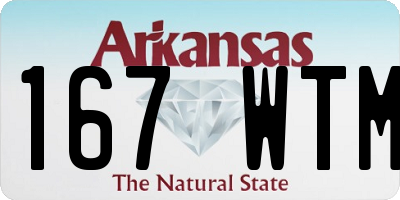 AR license plate 167WTM