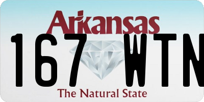 AR license plate 167WTN