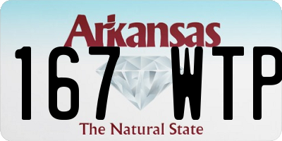 AR license plate 167WTP