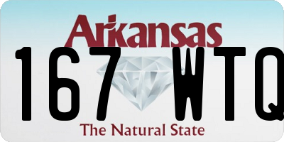 AR license plate 167WTQ