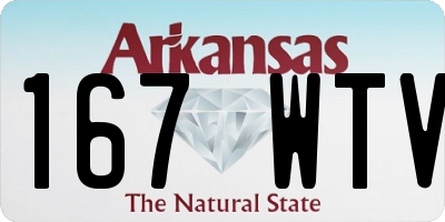 AR license plate 167WTV