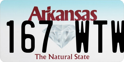 AR license plate 167WTW
