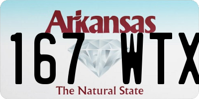 AR license plate 167WTX