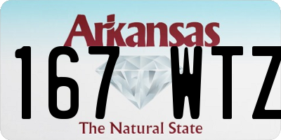 AR license plate 167WTZ