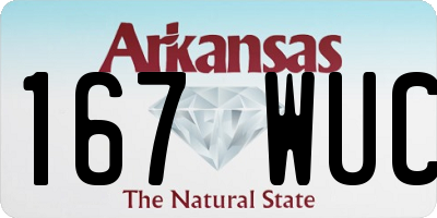 AR license plate 167WUC