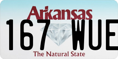 AR license plate 167WUE