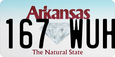 AR license plate 167WUH