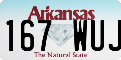 AR license plate 167WUJ