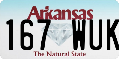 AR license plate 167WUK