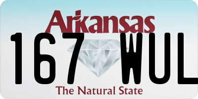 AR license plate 167WUL